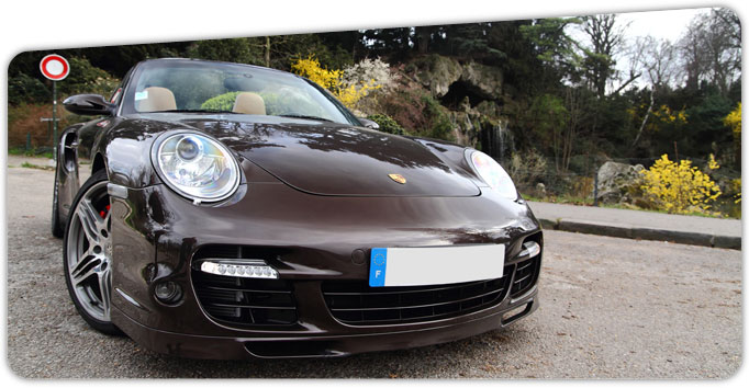 location voiture de luxe Paris Porsche turbo cab