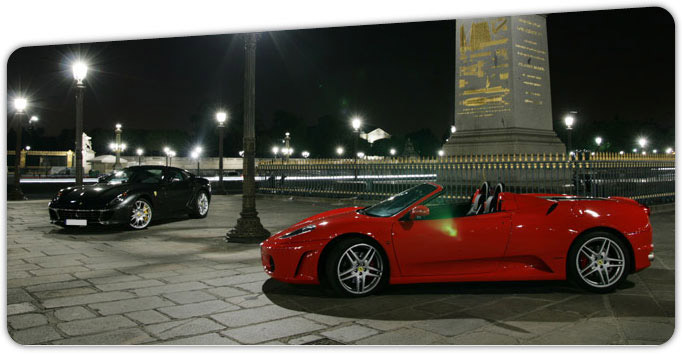 petermoss voiture de luxe Paris ferrari F430 spider